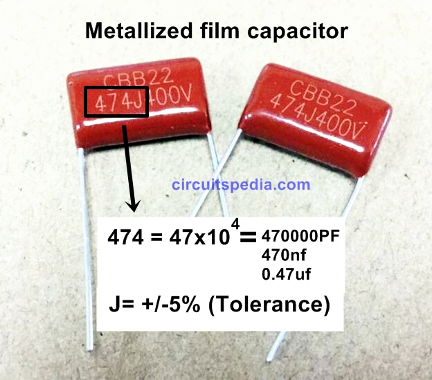 capacitor chart values